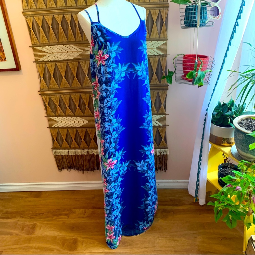 BNWT Beautiful Strappy Floral Print Tank Maxi Dress Size Large